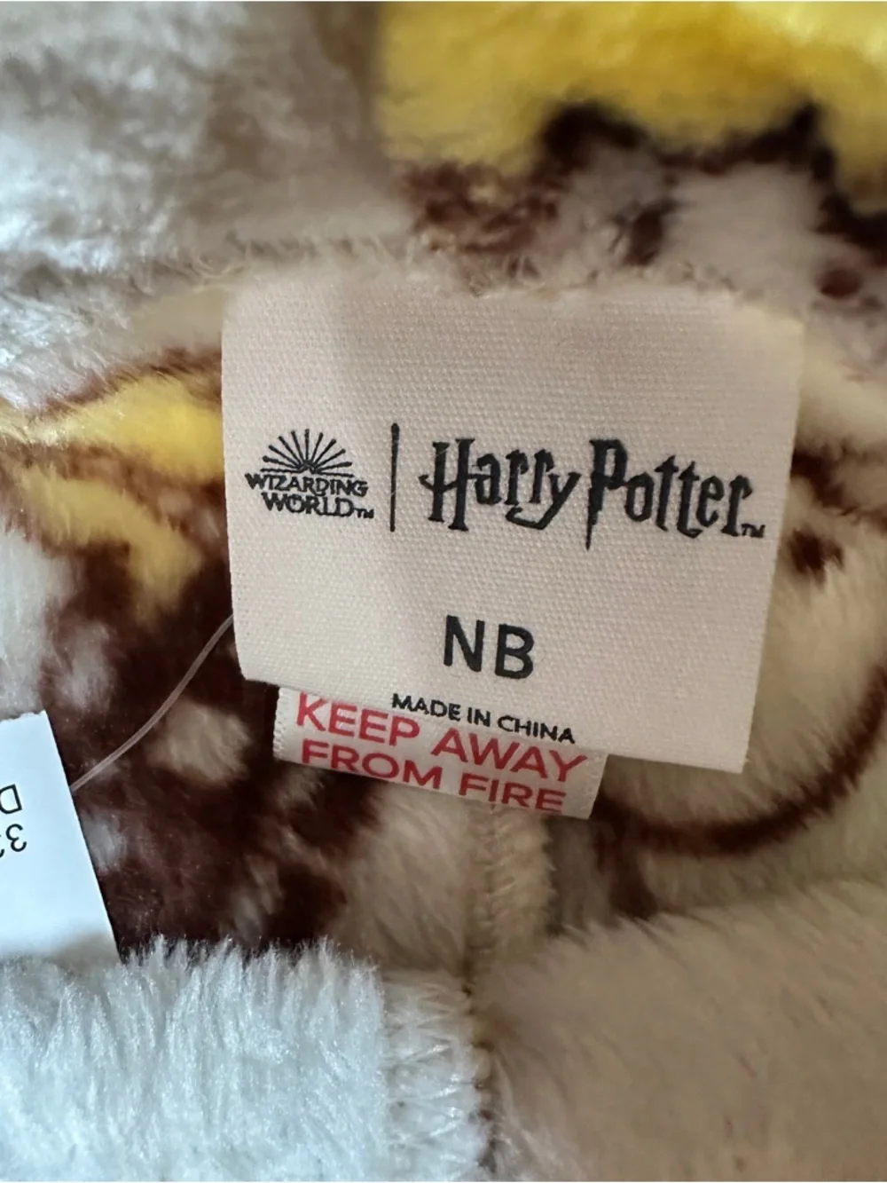 Harry Potter Infant Plush Outfit Set Newborn Owl Print Top Pants‎ NEW With Tags